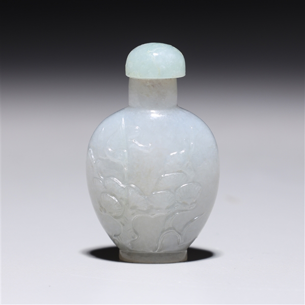 Chinese carved jadeite snuff bottle 2ad663
