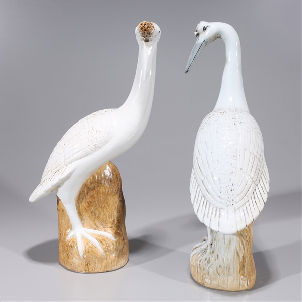 Pair of Chinese porcelain birds 2ad6a1