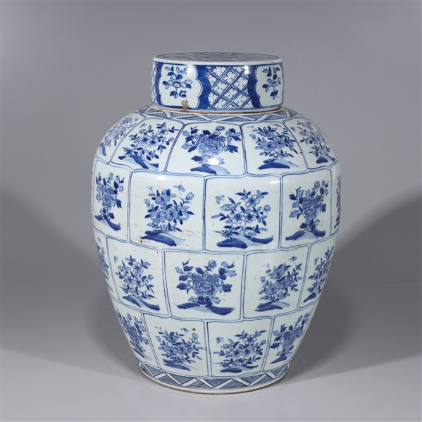 Large Chinese Kangxi style blue