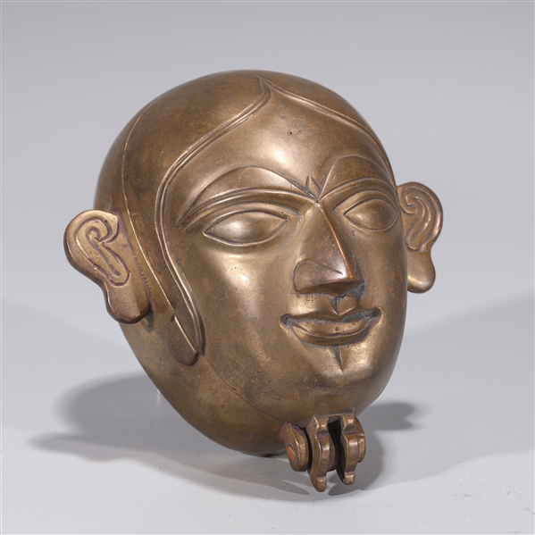 Brass Indian head shaped box with 2ad6da