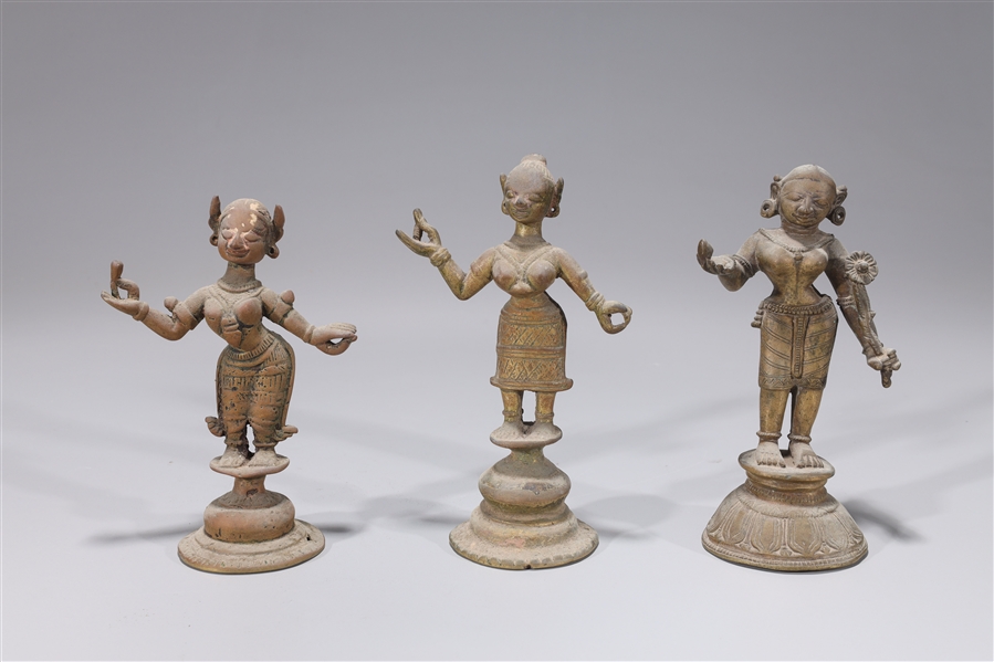 Group of three antique Indian bronze 2ad70d