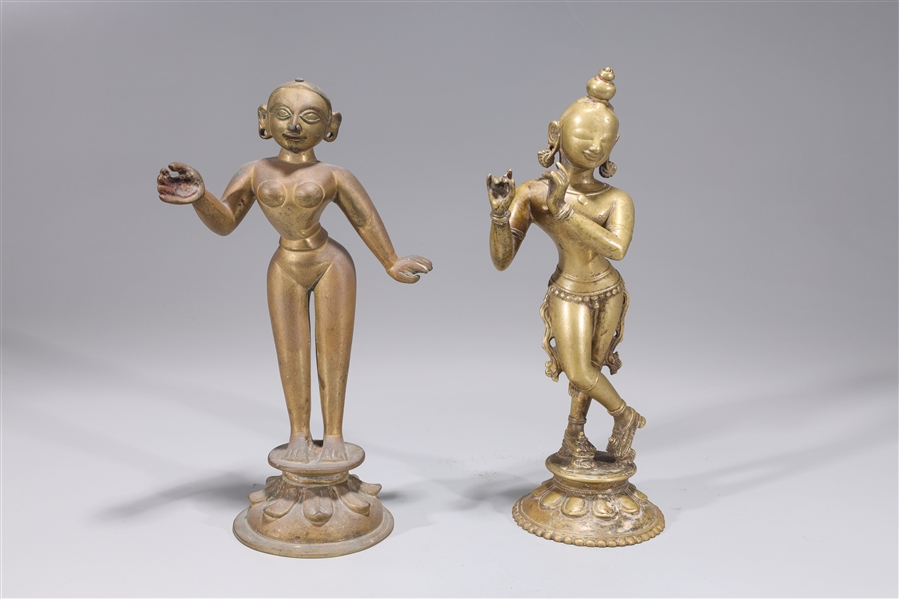 Two antique Indian bronze and copper