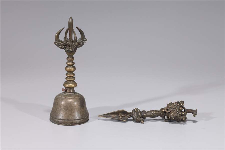 Sino-Tibetan antique bronze bell
