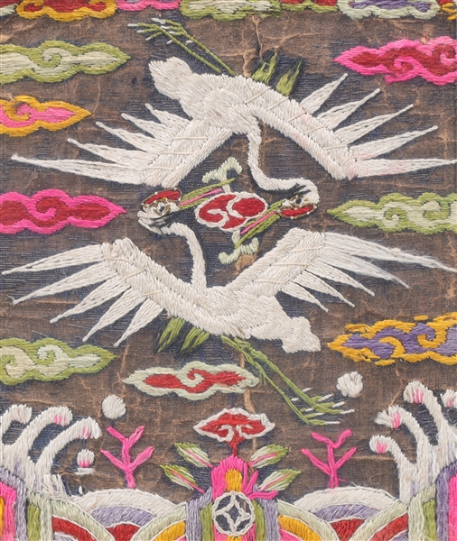 Old Korean embroidered textile