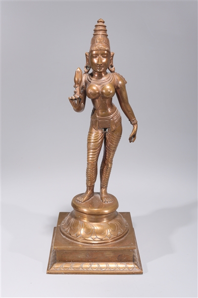 Indian bronze standing deity the 2ad75f