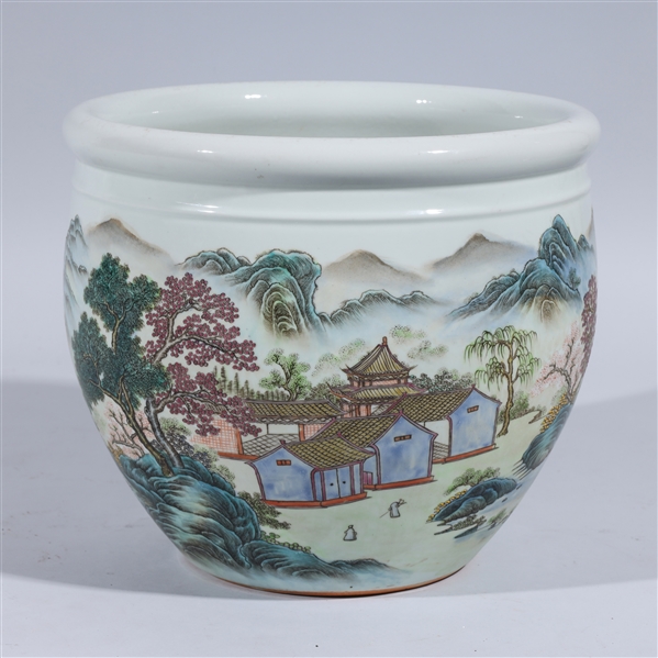 Large Chinese enameled porcelain