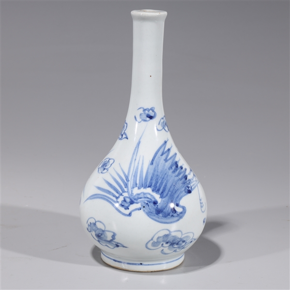 Korean blue and white porcelain bottle