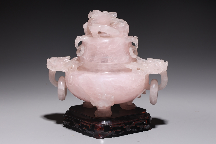 Chinese carved rose quartz covered 2ad7ed