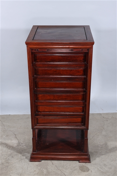 Chinese wooden chest of six drawers