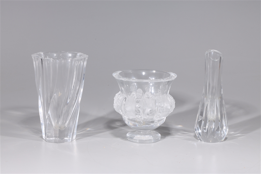 Lot of three small glass vases  2ad826