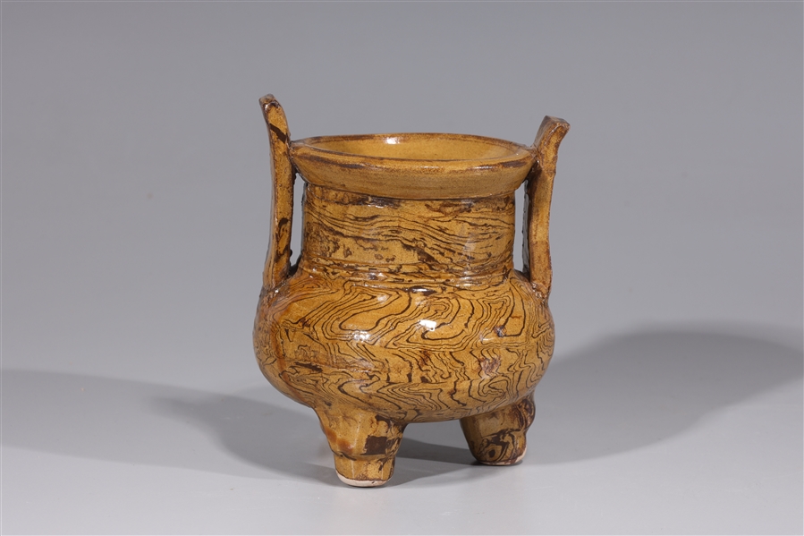 Chinese ceramic faux bois glazed 2ad831
