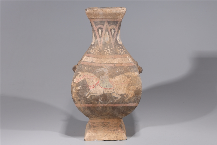 Chinese ceramic vase with molded 2ad833