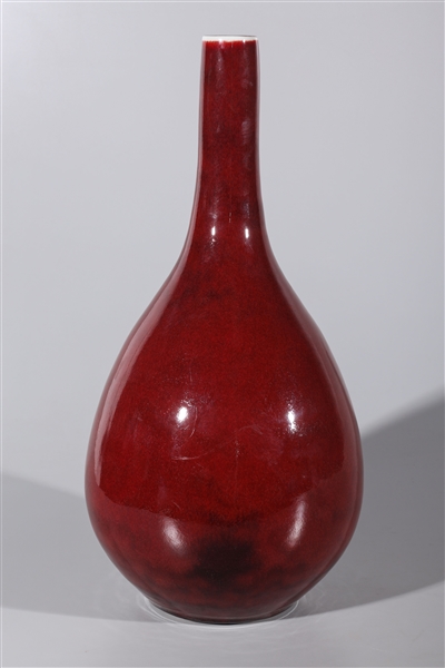 Chinese porcelain red glaze bottle