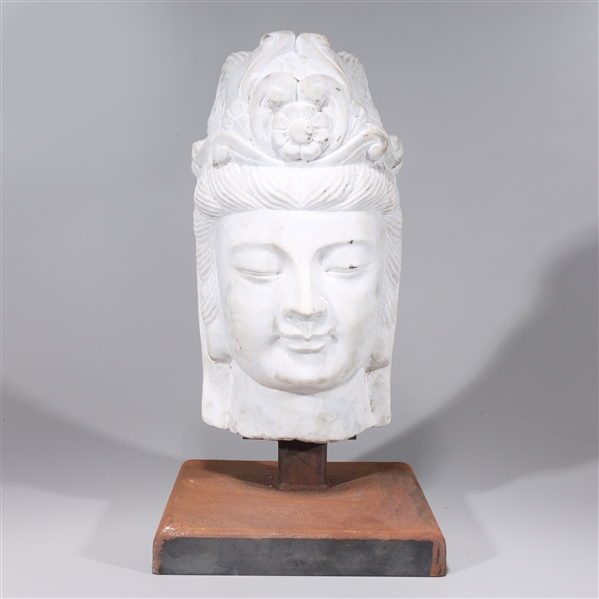Chinese marble Buddha head statue 2ad8d8