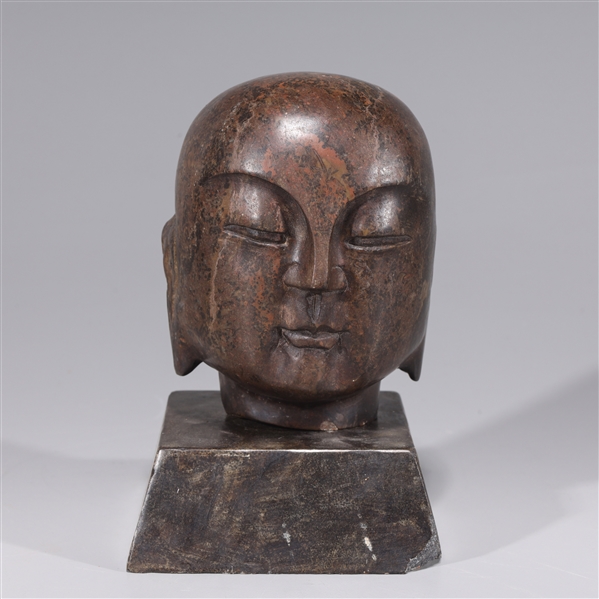 Chinese carved stone head with 2ad8d9