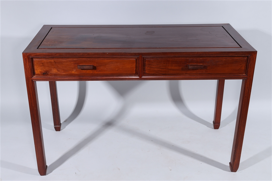 Chinese wood desk with two drawers,