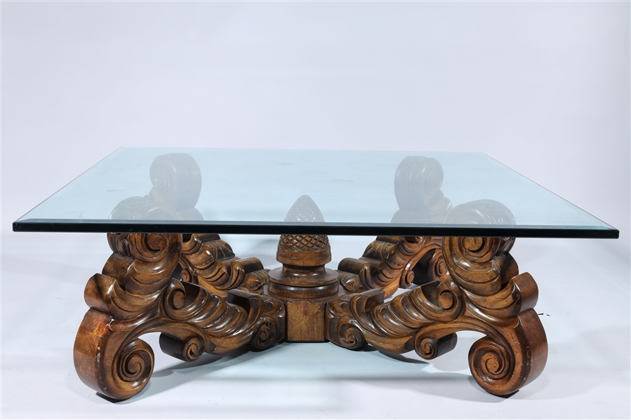 Coffee table with elaborate wood 2ad90a