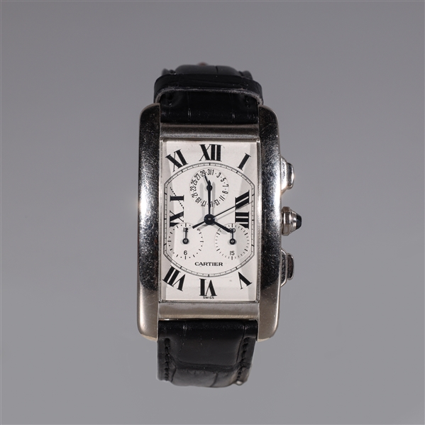 18k white gold Cartier Tank Americaine 2ad94a