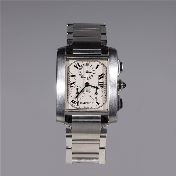 Stainless steel Cartier Tank Francaise