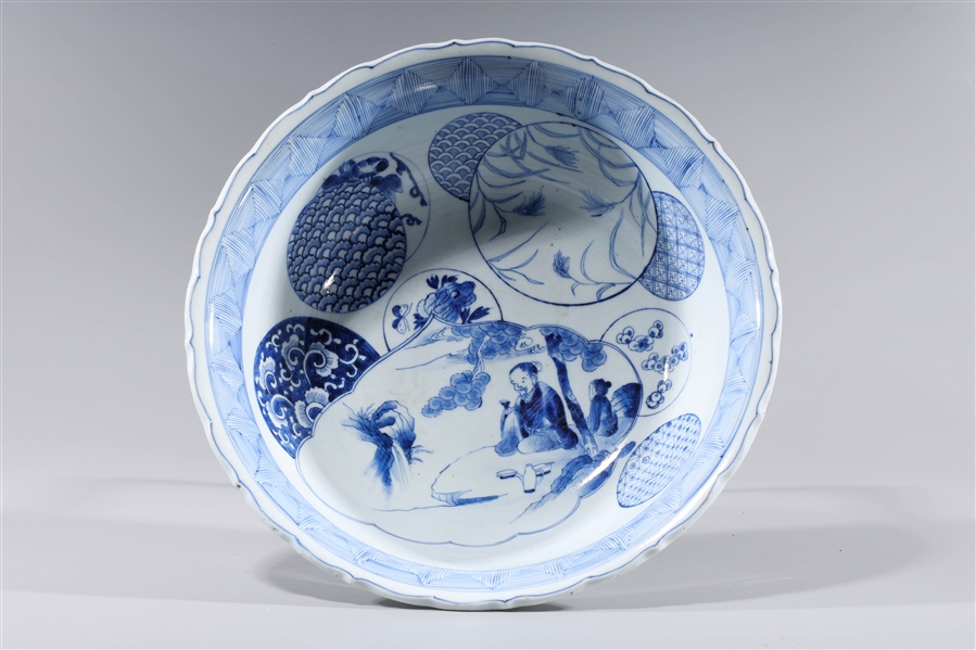 Chinese export porcelain blue and 2ad965
