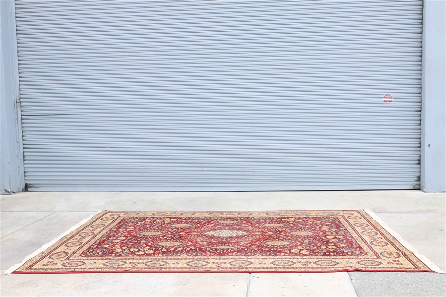 Large Persian Kashmere wool rug;