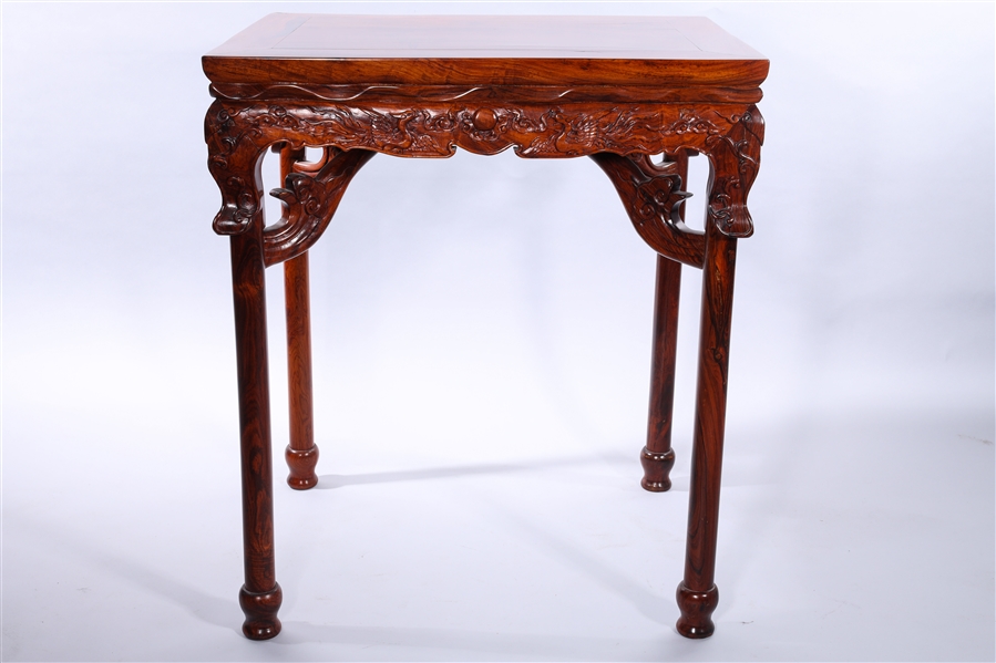 Chinese huanghuali side table;