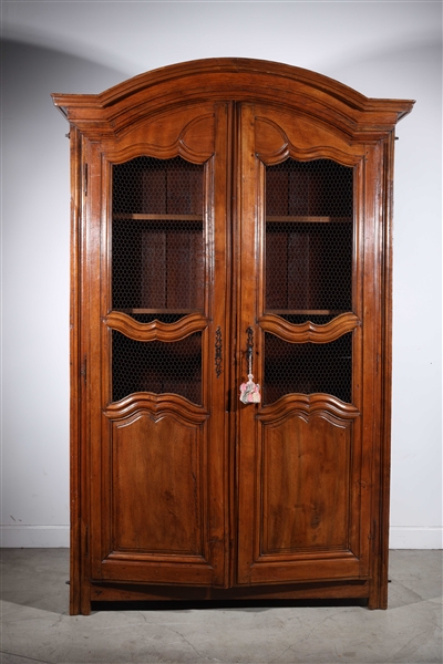 Antique wood cabinet carved double doors 2ad96f