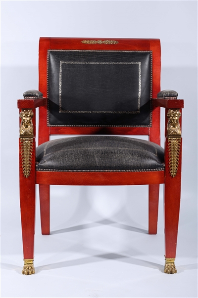 French empire style office armchair;