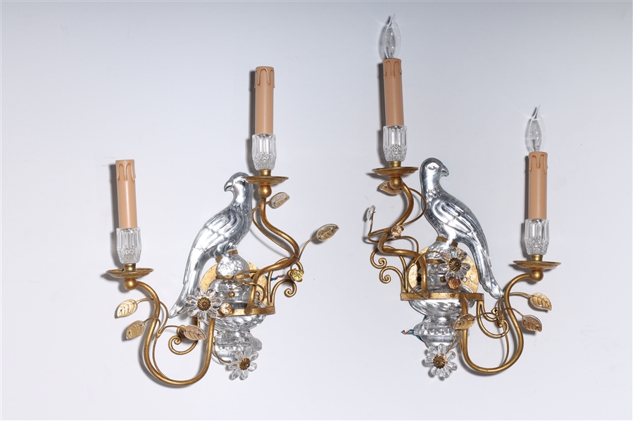 Pair of parrot wall sconces with 2ad9b6