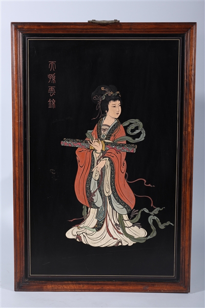 Hand-painted Japanese wood engraving;