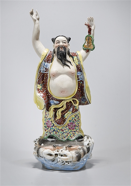 Chinese enameled porcelain figure  2ad9ff