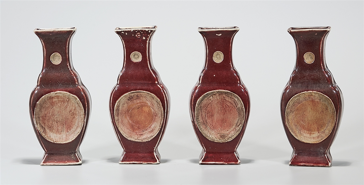 Group of four Chinese oxblood porcelain 2ada2e
