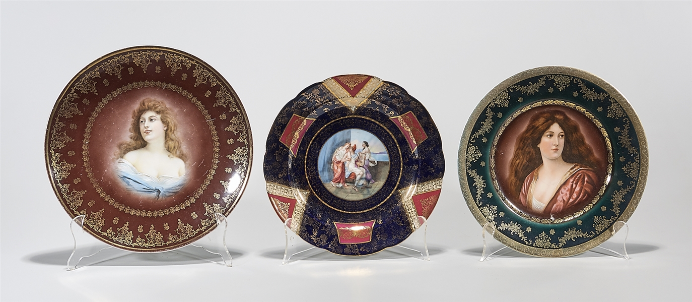 Three European painted porcelain 2ada3a