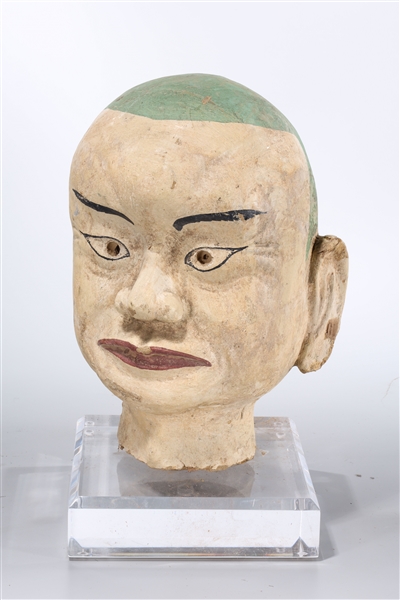 Chinese painted stone head of a 2ada9d