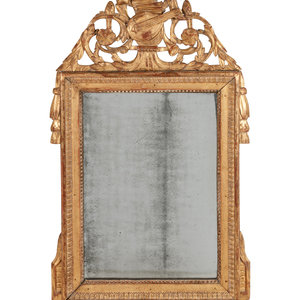 A Louis XVI Giltwood Mirror
Late