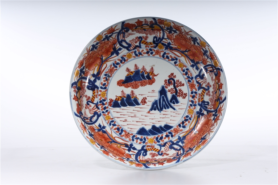 Chinese red, blue and white porcelain