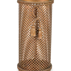 An Italian Gilt Metal Umbrella Stand
Height