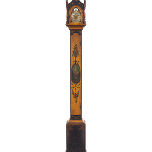 A Painted Mahogany Grandmother Clock
Colonial