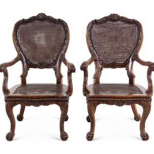 A Pair of Carved Fauteuils Possibly 2adb1b