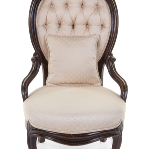 A Victorian Style Ladies Slipper Chair
20th