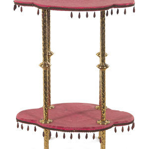 A Victorian Gilt Metal Stand and 2adb2f