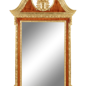 A George II Style Parcel Gilt Mirror Late 2adb42