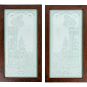 A Pair of Art Nouveau Style Etched 2adb5d