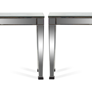 A Pair of Italian Mirrored Console