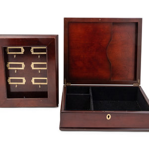 A Mahogany Humidor and Key Box Modern Width 2adbaf