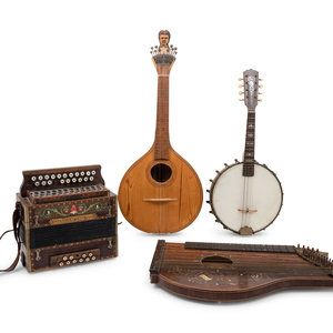 A Group of Five Musical Instruments comprising 2adbdd