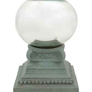 A Mercury Glass Ball With Later 2adbec