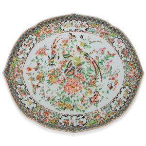 A Rose Medallion Porcelain Platter
20th