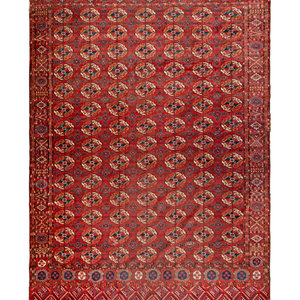 A Turkoman Wool Rug
Early 20th