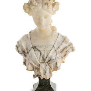 A French Carved Marble Bust
Signed